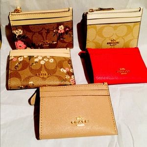 Coach crossgrain mini skinny ID card case